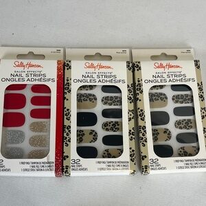 New Sally Hansen Salon Effects Gel Nail Strips - Set of 3 Variety Pack